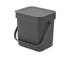 Brabantia Atliekų rūšiavimo dėžė 3L pilka (209888)