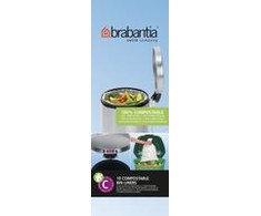 Brabantia Biologiškai suyrantys šiukšlių maišeliai C 10-12 L (ritinėlyje 10 maišelių)