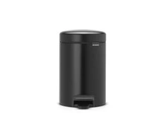 Brabantia atkritumu tvertne ar pedāli NewIcon, 3l, matēts juodas