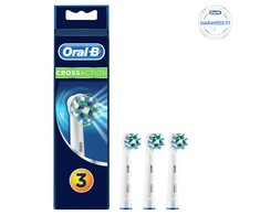 Dantų šepetėlis "Oral-B CrossAction" dantų šepetėlio atsarginė galvutė 3 vienetai