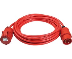 Brennenstuhl Ypač kietas IP44 pratęsimo kabelis 10m CEE 400V / 16A raudona - 1168580