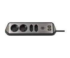 Buitinis ilgintuvas BRENNENSTUHL, 4 vt, 2USB, 2m