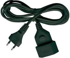 Brennenstuhl Ilgiklis, CEE 7/16 , IEC 60906-1, max 250V / 2.5A, 5m , Juodas 1161800 / DEL-118D