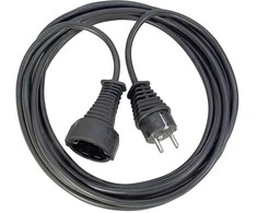Brennenstuhl Ilgintuvas CEE 7/7, CEE 7/4 (Schuko), 3m , Juodas 1165430 / DEL-118H