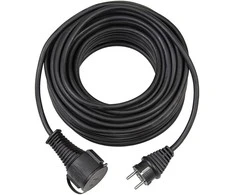 Brennenstuhl ilgiklis CEE 7/7 , CEE 7/4 (Schuko), IP 44, 5m , Juodas1161420 / DEL-118Q