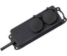 Ilgintuvas su įžeminimu Brennenstuhl IP44/2-viet./2m/3x1.5mm juodas