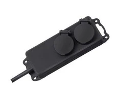 Ilgintuvas su įžeminimu Brennenstuhl IP44/2-viet./2m/3x1.5mm juodas