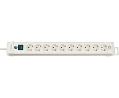 Brennenstuhl Ilgintuvas su įžeminimu ir jungikliu 10-viet./3m/3x1.5mm baltas