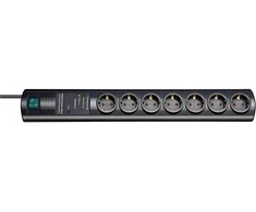 Brennenstuhl ÜSS Primera-Tec 7x: 2+5, juoda, 2m