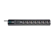 Brennenstuhl ÜSS Primera-Tec 7x: 2+5, juoda, 2m
