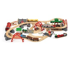 BRIO RAILWAY geležinkelio rinkinys liukso klasės, 33052