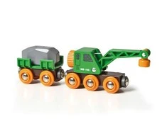 Ravensburger BRIO RAILWAY Kranas su vagonu 33698