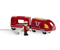 BRIO Kelioninis įkraunamas traukinys - Daugiaspalvis - Universalas - 3 m. - 4 vnt. - USB - 189 mm