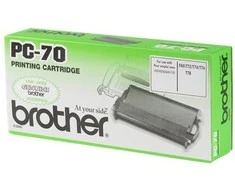 Brother PC-70 fakso reikmuo 140 puslapiai Juoda Fakso kasetė + juosta 1 vnt
