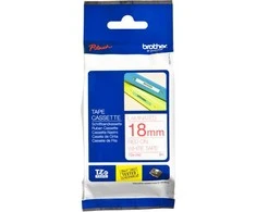 Brother Brolis | TZe-242 laminuota juosta | Raudona ant Balto | TZ | 8 m | 1,8 cm
