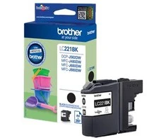 Brother LC-221BK rašalo kasetė Originalus Juoda 1 vnt