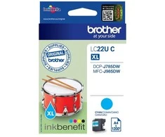 Brother LC-22UC | Rašalo kasetė | Žydra spalva
