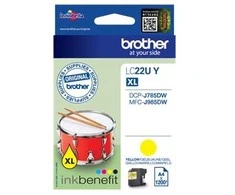 Brother Brolis LC-22UY | Rašalo kasetė | Geltona
