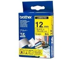 Juosta Brother TZE -631 (juoda geltona)