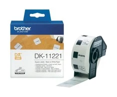 Brother Brolis | DK-11221 kvadratinė popierinė etiketė | Baltas | DK | 23 mm