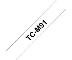 Brother P-touch TC M91; juoda/skaidrus (9 mm)
