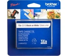 BROTHER TZE231S 12 Juodas ON Baltas