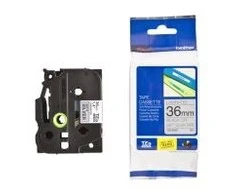Brother TZe-M961 Metallic Matt Laminated Tape Juodas on Sidabrinis, TZe, 8 m, 3.6 cm