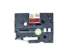 Brother TZE-RW54, PT-P900W, PT-H500, PT-P750W, PT-P950NW, PT-D600VP, PT-D800W, Aukso spalvos, Terminio pernešimo popierius, Raudona, Brother, 2,4 cm