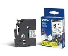 Brother | TZe-S211 Strong Adhesive Laminated Tape | Juodas on Baltas | TZe | 8 m | 6 cm