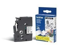 Brother Brolis | TZe-111 laminuota juosta | Juodas ant Clear | TZ | 8 m | 6 cm