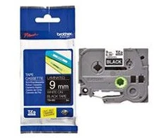 Brother | TZe-325 Laminated Tape | Baltas on Juodas | TZe | 8 m | 9 cm