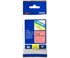Brother | TZe-451 Laminated Tape | Juodas On Raudona | TZe | 8 m | 2.4 cm