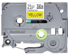 Brother TZE-631S LAMINATED TAPE 12 MM/Juodas ON Geltonas