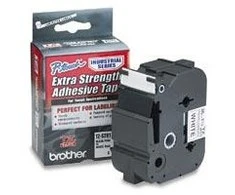 Brother TZe-S261 Strong Adhesive Laminated Tape Juodas on Baltas, TZe, 8 m, 3.6 cm