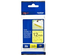 Brother | TZe-S631 Strong Adhesive Laminated Tape | Juodas on Geltona | TZe | 8 m | 1.2 cm