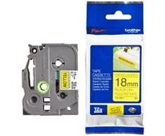 Brother | TZe-S641 Strong Adhesive Laminated Tape | Juodas on Geltona | TZe | 8 m | 1.8 cm