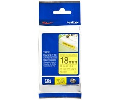 Brother | TZe-S641 Strong Adhesive Laminated Tape | Juodas on Geltona | TZe | 8 m | 1.8 cm