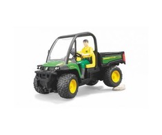 BRUDER mažas traktorius John Deere Gator XUV 855D su vairuotoju, 02490