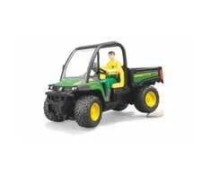 BRUDER mažas traktorius John Deere Gator XUV 855D su vairuotoju, 02490