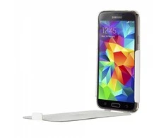 Dėklas Bugatti UltraThin Geneva Samsung G900 S5flip 08462 balta