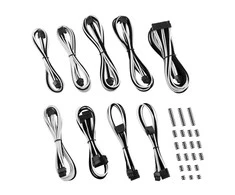 CableMod Classic ModMesh C-Series Cable Kit Corsair RMi &amp; RMx – juodas/baltas