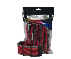 CableMod PRO ModMesh Cable Extension Kit – carbon/raudonos spalvos