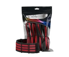 CableMod PRO ModMesh Cable Extension Kit – juodos spalvos/raudonos spalvos