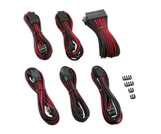 CableMod PRO ModMesh Cable Extension Kit – juodos spalvos/raudonos spalvos