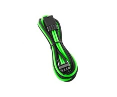 CableMod PRO ModMesh 8-Pin PCIe Extension – 45cm, juodos spalvos/hellžalios spalvos