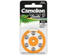 Elementai, A13/DA13/ZL13, 1,4V, CAMELION, 6 vnt.