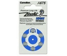 Elementai, A675/DA675/ZL675, 1,4V, CAMELION, 6 vnt.