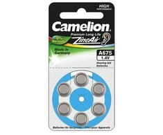 Elementai, A675/DA675/ZL675, 1,4V, CAMELION, 6 vnt.