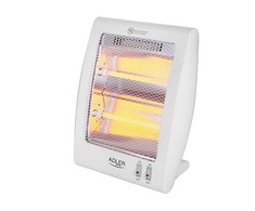 Adler | Šildytuvas | AD 7709 | Halogeninis šildytuvas | 800 W | Galios lygių skaičius 2 | Baltas