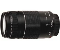„Canon“ 75–300 mm f/4,0–5,6 EF DC III objektyvas
